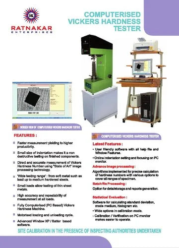 Computerized Vickers Hardness Machines- RVM-50 PC