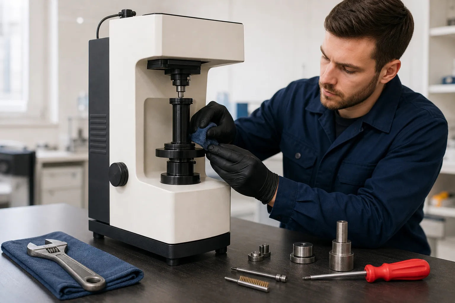 A hardness tester machine maintenance checklist for reliable results