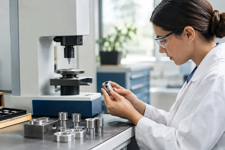 Material testing for precision components