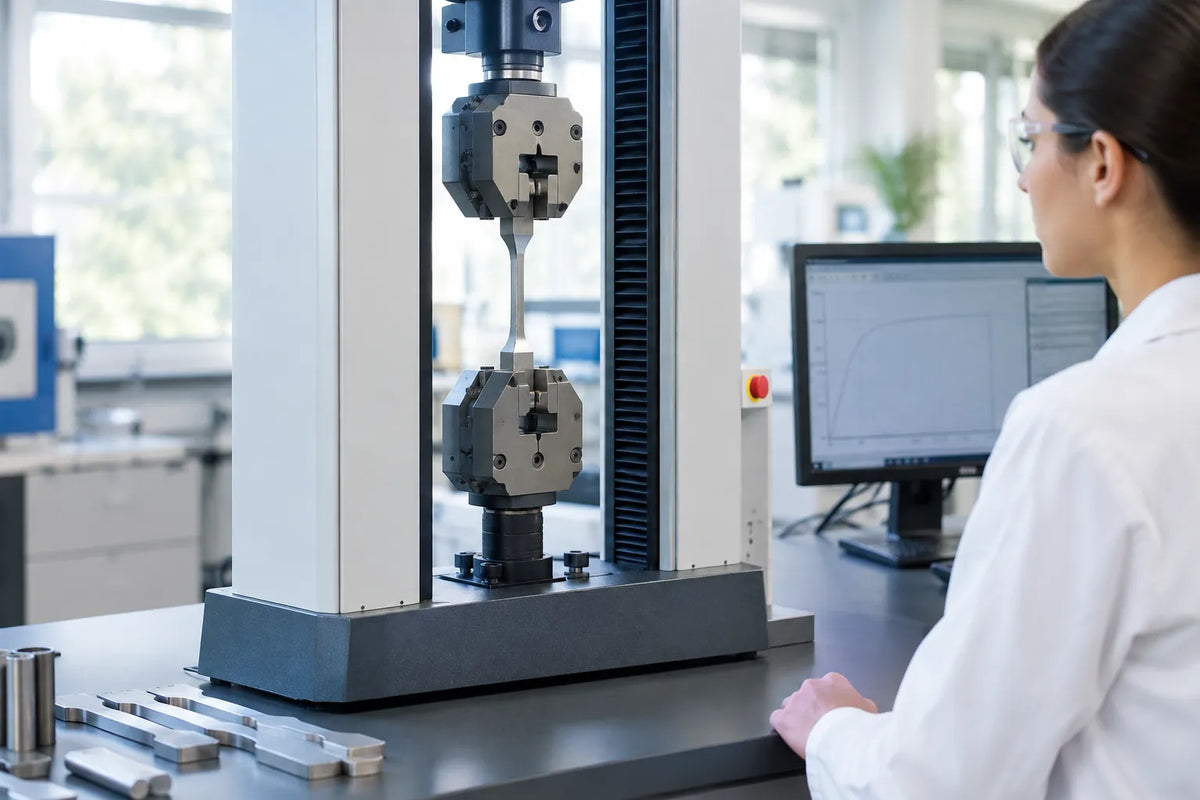 Which tensile testing machine features improve test reliability?