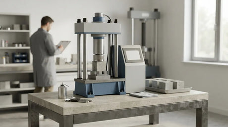 A maintenance routine for concrete compression testers