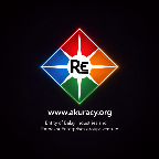 A black square graphic featuring a colorful diamond-shaped logo with red, blue, orange, and green segments surrounding a white star and the letters RE in the center. Below the logo, white text reads 'www.