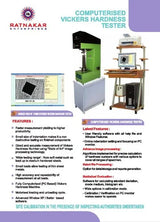 Computerized Vickers Hardness Machines- RVM-50 PC